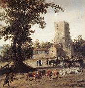 POST, Pieter Jansz Italianate Landscape with the Parting of Jacob and Laban zg oil painting picture wholesale